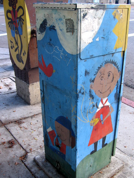 The images might be weathered, but the playful spirit remains strong.