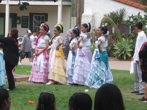 Frilly, flouncy dresses were seen throughout Old Town San Diego State Historic Park.