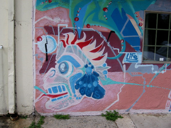 One word on this old wall says it all--Life.