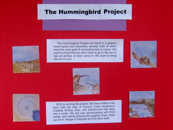 The Hummingbird Project includes a four-part graphic novel created by students at Canyon Crest Academy!
