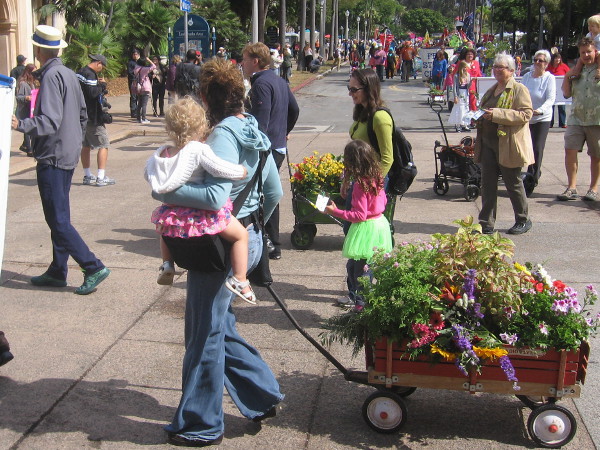 Here come some lush, wonderful floral wagons.