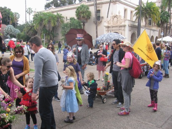 Uncle Sam and lots of other happy San Diegans.