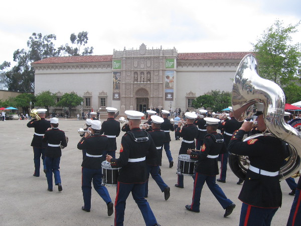 The Marines played an important role in Balboa Park's beginning, and are duplicating their march from 100 years ago!