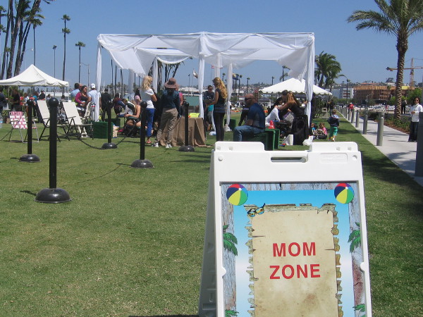 I'm approaching a special Mom Zone. Today is Mother's Day!