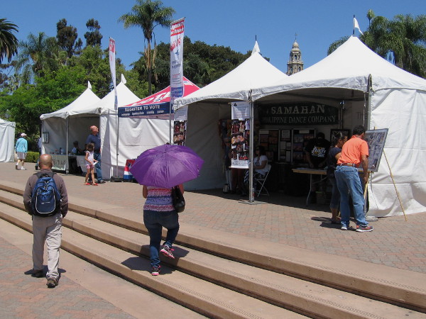 Tents around the perimeter of the pavilion contained interesting cultural information.