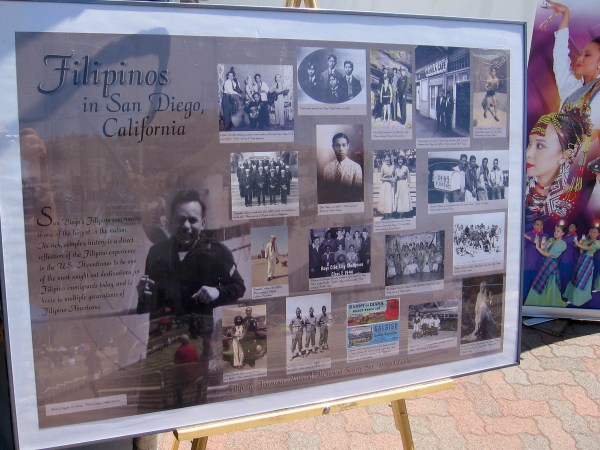 Poster shows many important Filipinos throughout San Diego's rich history.