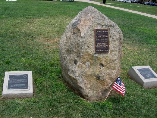 Plaques at NTC Liberty Station remember the history of Naval Training Center San Diego.