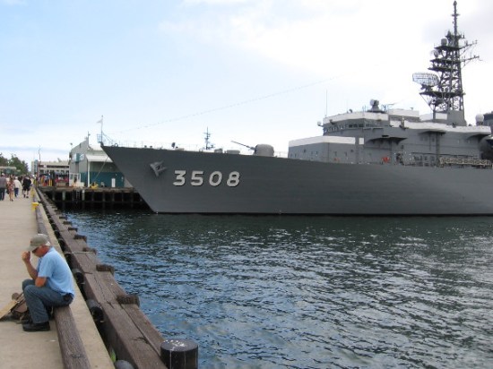 Three Japanese warships are visiting downtown San Diego's waterfront.