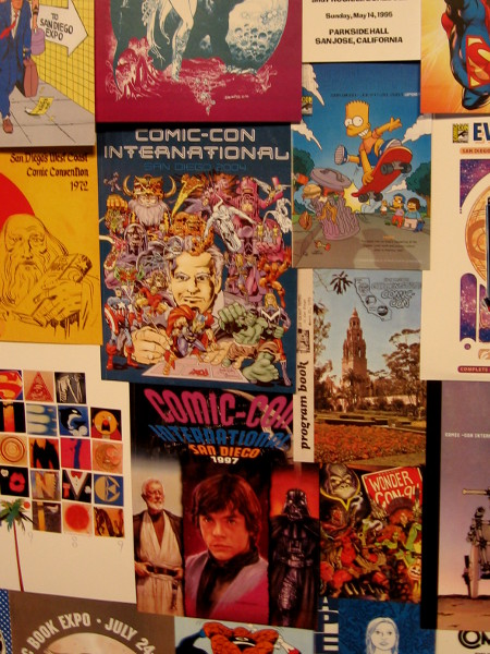 I see Bart Simpson, a bunch of Marvel heroes, Star Wars characters, Balboa Park and much more.