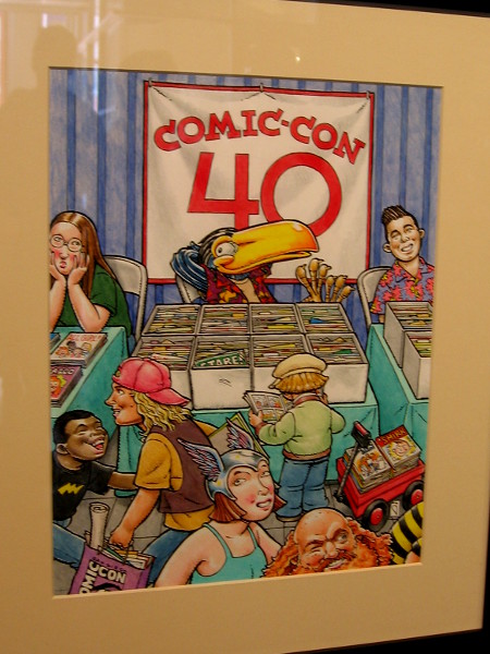 Fun artwork that was used during the 40th anniversary of San Diego Comic-Con.