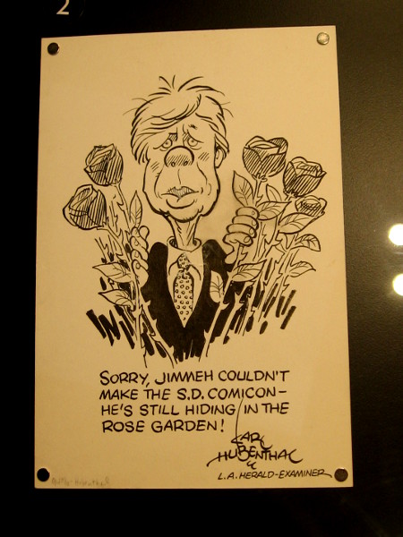 I guess Jimmy Carter was having troubles during a past Comic-Con.
