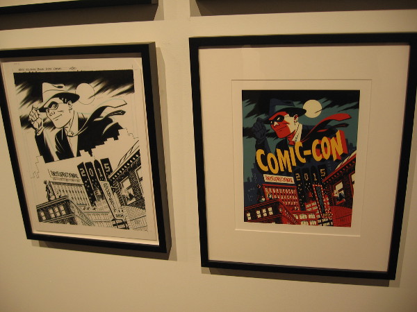 Inked and finished cover of the 2015 San Diego Comic-Con souvenir book. The art celebrates the 75th Anniversary of Will Eisner's The Spirit, by artist Michael Cho.