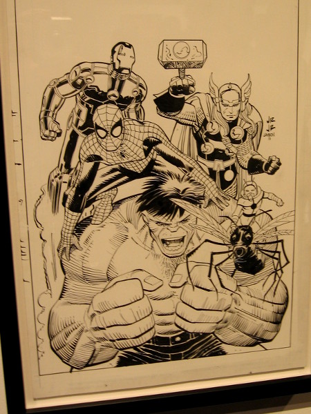 John Romita, Jr. drew Marvel Avengers for the 2012 San Diego Comic-Con souvenir book.