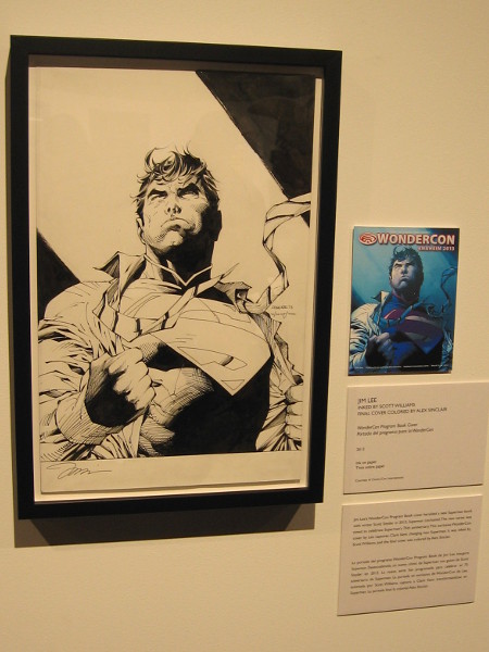 Jim Lee drew Superman for this WonderCon program book cover in 2013.