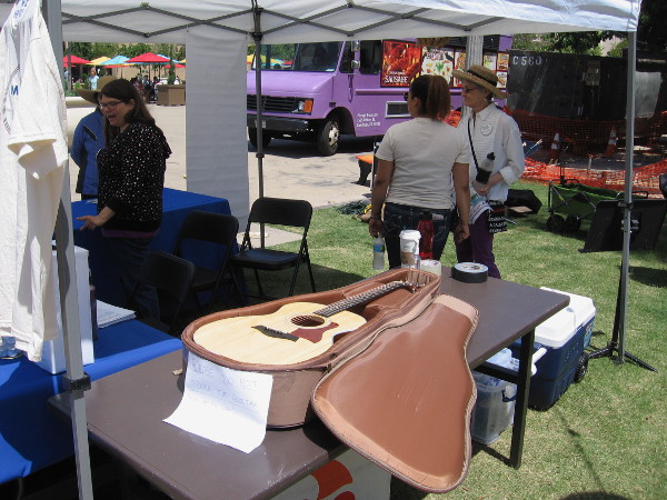 Some lucky person won this guitar today!