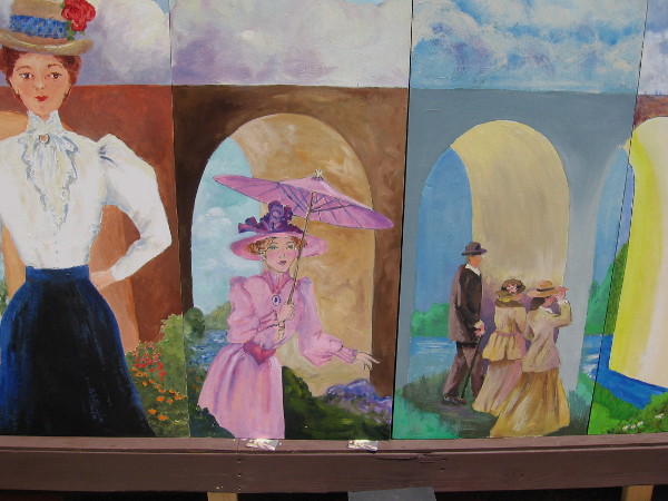 Now we're working our photographic way to the right, along the base of the Cabrillo Bridge. A hundred years ago there was a lake beneath the historic bridge! (Where Highway 163 is today.)