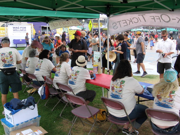 People buy tickets to sample special concoctions at the famous chili contest!