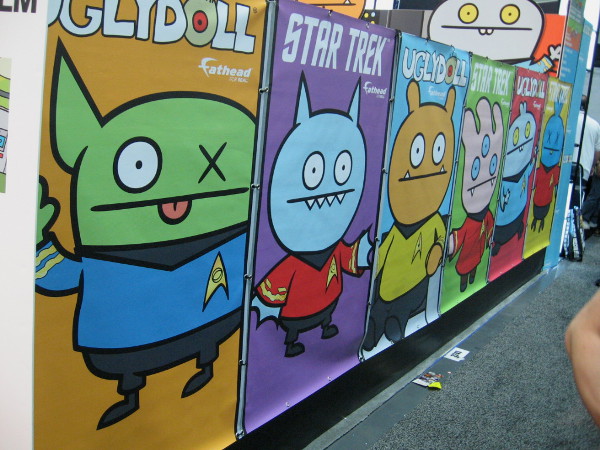 Star Trek Ugly Dolls graphics at Preview Night in the San Diego Convention Center.