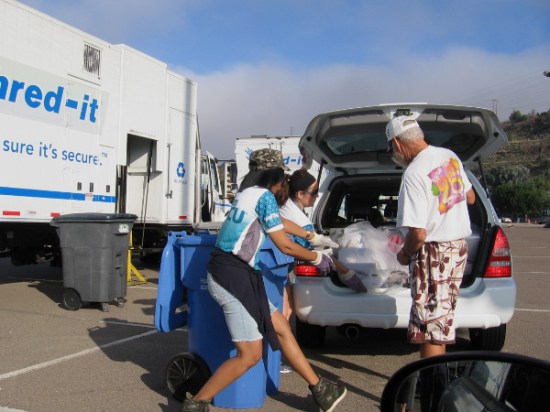 San Diego County Credit Union and Shred-it team up to attempt a new world record for paper collection and shredding!