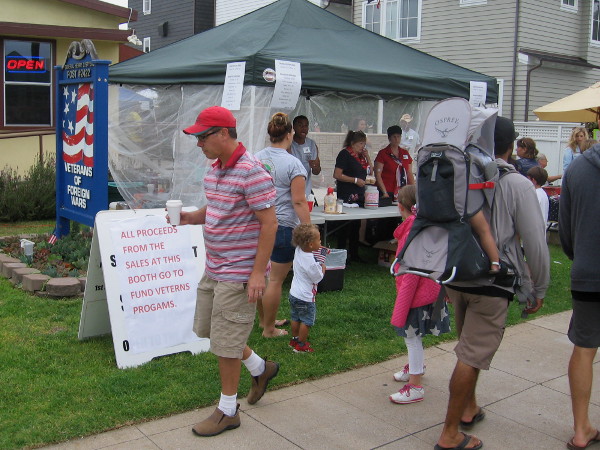 Tent in front of the Veterans of Foreign Wars on Orange Avenue was raising money selling parade-worthy treats.