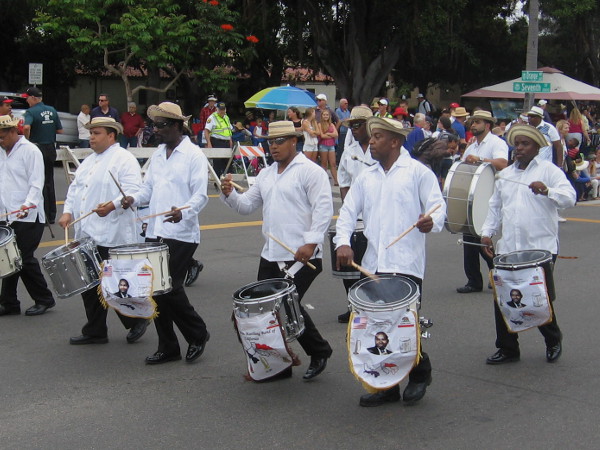 These guys are the Emilio Wallace Panamanian Marching Band of California!
