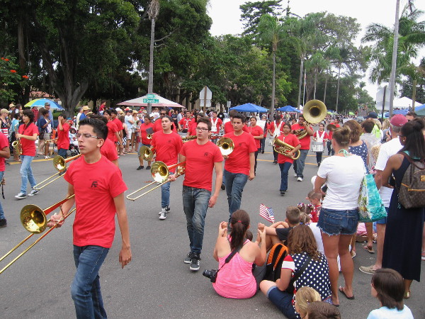 It's the Castle Park High School marching band.
