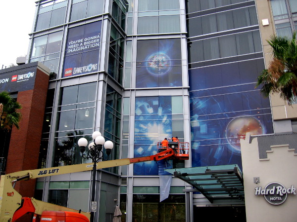 More Lego Dimensions images on the south side of the Hard Rock Hotel. You're gonna need a bigger imagination.