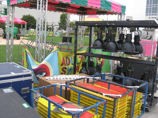 Here's a bunch of colorful stuff that must be unpacked and set up before 2015 San Diego Comic-Con begins on Thursday.