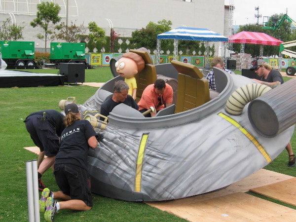 Looks like a life-size version of Rick and Morty's flying saucer!