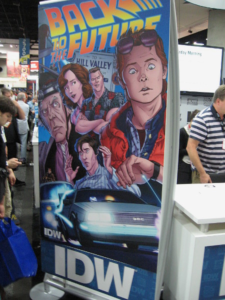 IDW, a comic book publisher right here in San Diego, has their titles on display including Back to the Future.