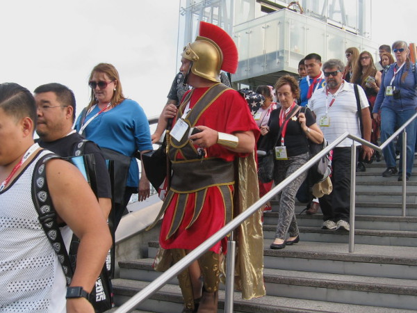 That is either a Spartan, a Trojan, or a guy who likes USC football.