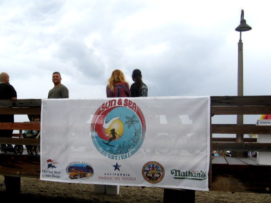 The annual Sun and Sea Festival in IB features food, music, fun, people-watching and sand castles galore! This banner is hung on the pier above the beach.