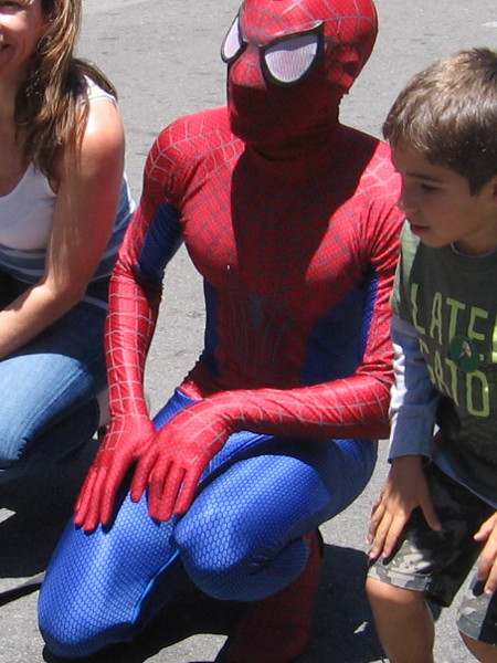 Spidey is always a big favorite when it comes time for kids to pose at San Diego Comic-Con.