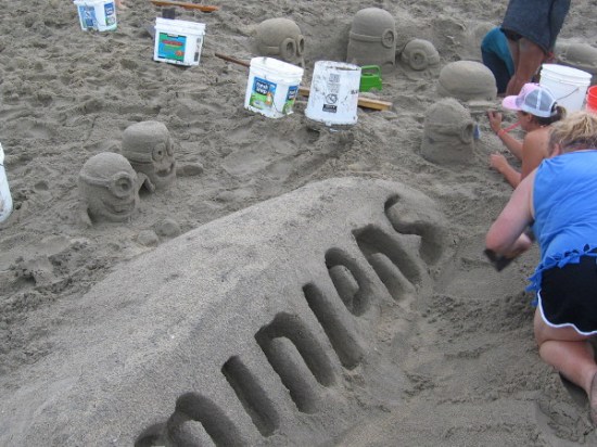 Of course, there were Minions. Lots of Minions. Oodles of 'em. They were popping out of the sand everywhere you turned.