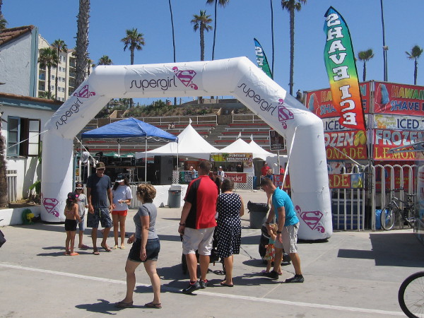 Just walking along the huge event venue, checking out interesting sponsors, vendors, food, and fun surf-related stuff.