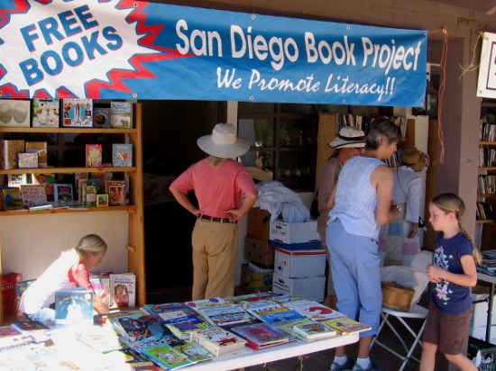 San Diego Book Project promotes literacy both locally and worldwide. They were present at TwainFest in Old Town.