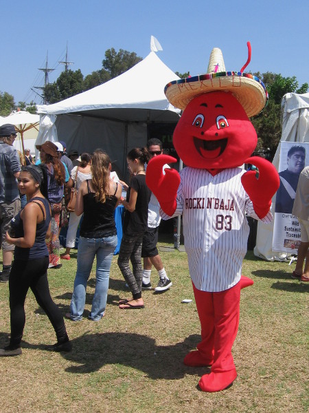 I didn't know Rockin' Baja had a mascot!