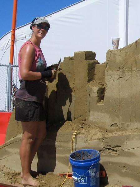 Susanne Ruseler, from the Netherlands, is another new competitor this year. She was super nice and talked for a bit.