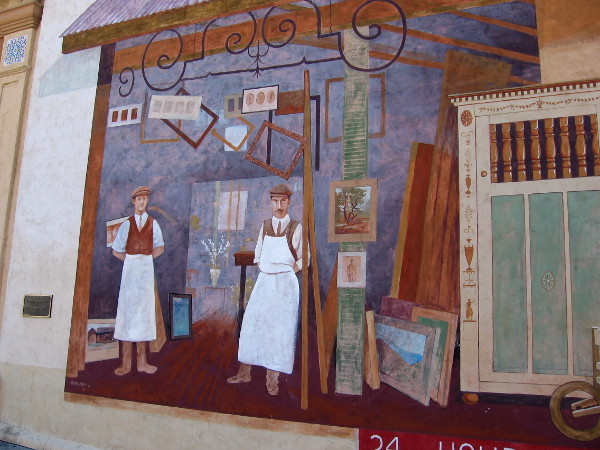 Two helpful Ace Hardware employees seem to have emerged from the past to welcome neighbors and shoppers who walk down the sidewalk in art-filled Hillcrest.