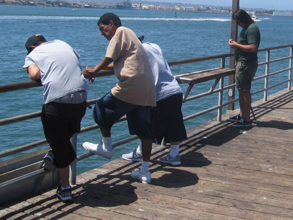 Just spending some time on the pier, relaxing, talking, enjoying life among friends and fellow fishermen.