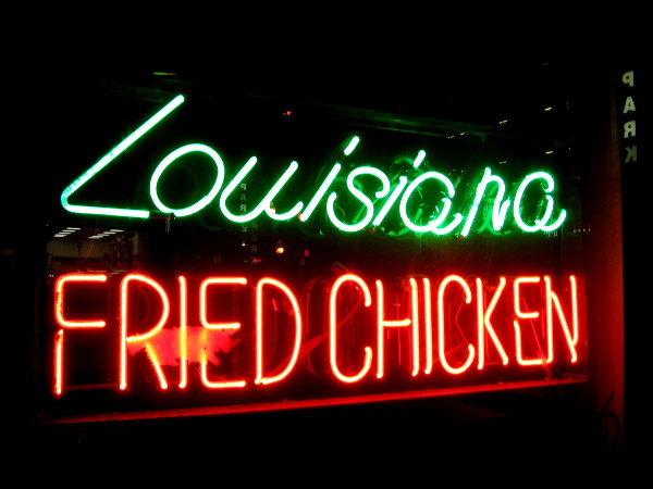 Great Wall Express located on Broadway downtown has yummy Lousisiana Fried Chicken, as you can plainly see!