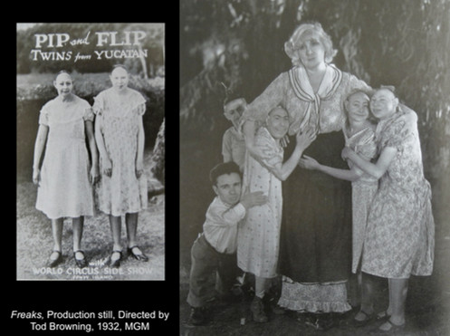 Pip and Flip, Twins from Yucatan with World Circus Side Show, Coney Island, 1929, Photographic reproduction. Georgia Archives, Vanishing Georgia Collection.