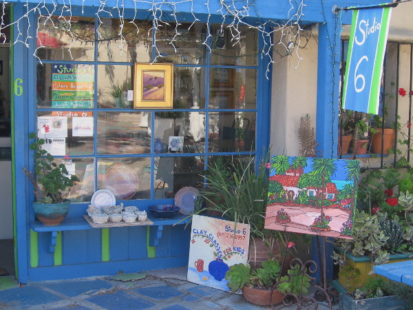 One of many small artist studios in this very cool corner of San Diego's Balboa Park.