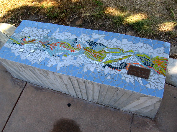 Another artistic bench. This is a good spot to watch sailboats and ships on the nearby water.