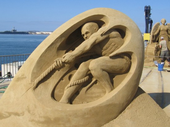 Just an amazing, breathtaking work of art. You don't see something like this everyday! In a few days it will be swept away.