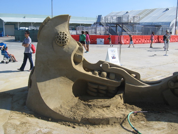 This sand sculpture was quite fantastic and left much to the imagination