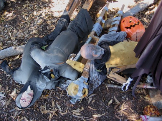 What would Halloween be without a pumpkin head. And some ghouls, ghosts, specters and whatnot.