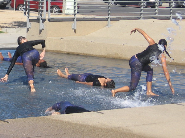 The free form dance was a very cool spectacle that everyone should enjoy.