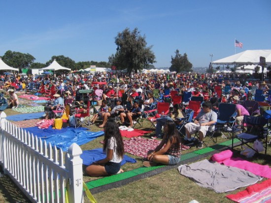 The popular annual festival attracts thousands, who enjoy lots of music and dance on a big main stage.