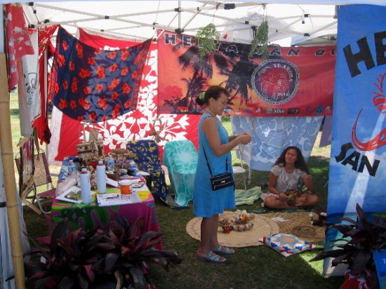 The Heiva San Diego tent contained colorful Tahitian sights.